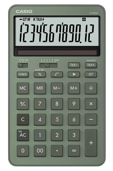カシオ JF-M200-GN-N [デザイン電卓 スタイリッシュ ミスティグリーン]