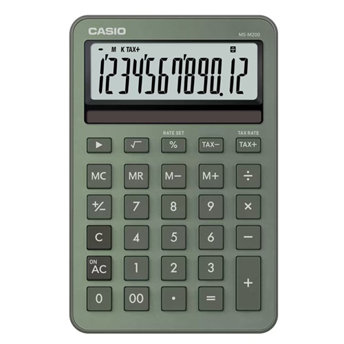 カシオ MS-M200-GN-N [デザイン電卓 スタイリッシュ ミスティグリーン]