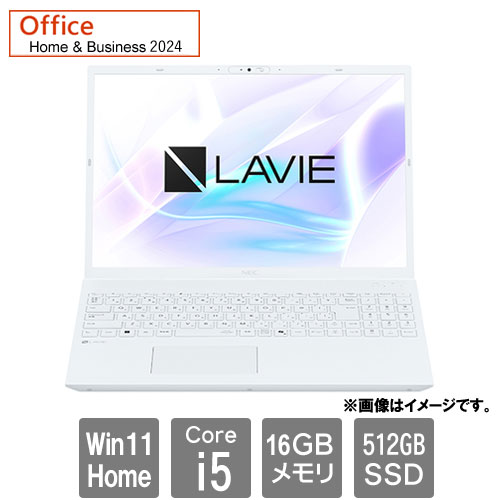 NEC PC-N1655LAW [LAVIE N16 N1655/LAW (Core i5 16GB SSD512GB 16.0WUXGA Win11Home H&B2024 パールホワイト)]
