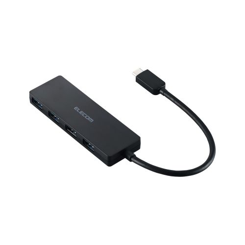 エレコム U3HC-H040BK [USBHUB/USB-C/USB5Gbps/4ポート/15cm/ブラック]