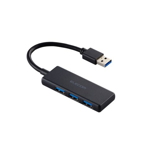 エレコム U3H-H030BK [USBHUB/USB5Gbps/バスパワー/3ポート/ブラック]