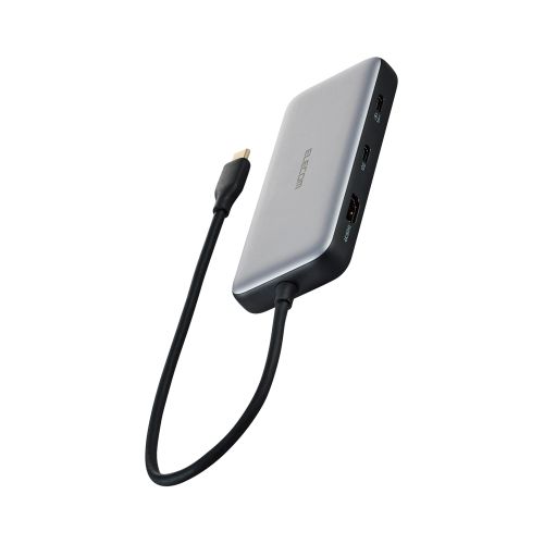 エレコム DST-C27SV [Type-C ドッキングステーション/USB PD対応/シルバー]