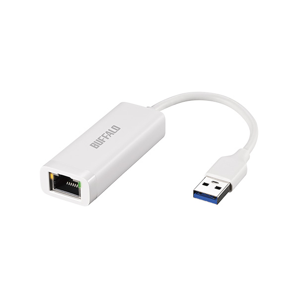 バッファロー LUA6-U3-AGTE-WH [Giga USB3.2 Gen1 LANアダプター Type-A ホワイト]