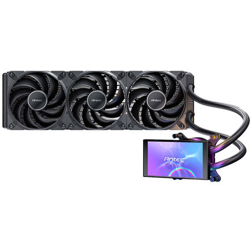 ANTEC Vortex View 360 [360mmサイズラジエータ採用オールインワン水冷CPUクーラー 5インチIPSディスプレイ搭載]