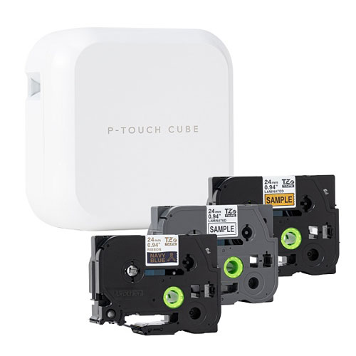 ブラザー ★お試しリボンテープ1本付き★ラベルライター ピータッチ キューブ PT-P710BT-RN (スマホ対応)