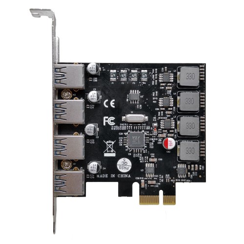 AREA SD-PEU3-4P [USB3.0 増設用PCI-E x1ボード 4ポート 5Gbps UASP Windows 10/11]