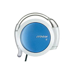 JVC(ビクター) HP-AL202-WA [アームレスヘッドホンシングルコード巻き取りモデル(ホワイト&ブルー)]
