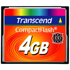 トランセンド TS4GCF133 [4GBコンパクトフラッシュ (133X、 TYPE I )]