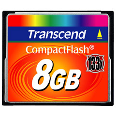 トランセンド TS8GCF133 [8GB コンパクトフラッシュ (133X、 TYPE I )]