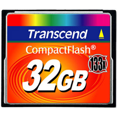 トランセンド TS32GCF133 [32GB コンパクトフラッシュ (133X， TYPE I )]