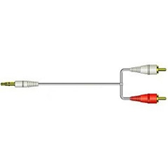JVC(ビクター) CN-MP100-W [DAP用接続コードステレオミニプラグ-ピンプラグ×2(1m)ホワイト]
