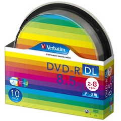 三菱化学メディア DHR85HP10SV1 [DVD-R DL 8.5GB 8倍速対応 10枚 白]