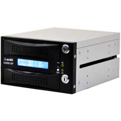 ARAID3500GP-A/P-B [2bays SATA/SATA LCD付内蔵型ミラーユニット P/B]