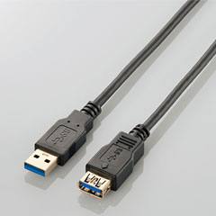 エレコム USB3-EX10BK [極細USB3.0延長ケーブル(A-A)/1m/ブラック]