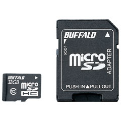 バッファロー RMSD-32GC10AB [Class10 microSDHCカード SD変換アダプター付 32GB]