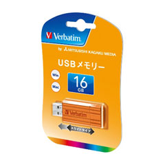 三菱化学メディア USBP16GVD1 [USBフラッシュメモリ 16GB オレンジ]