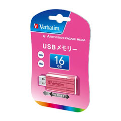 三菱化学メディア USBP16GVP1 [USBフラッシュメモリ 16GB ピンク]