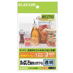 エレコム EDT-FHTCN [ハガキサイズ フリーラベル(耐水光沢フィルム)]