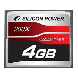 シリコンパワー SP004GBCFC200V10 [CF Card 200X 4GB]