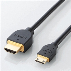 エレコム DH-HD14EM10BK [イーサネット対応HDMI-Miniケーブル(A-C)/1.0m]