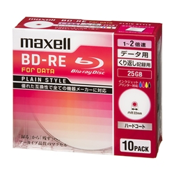 BE25PPLWPA.10S [2Xデータ用BD-RE25GB10枚プリント対応ホワイト]