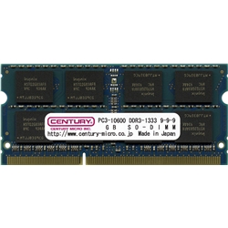 センチュリーマイクロ CD2G-SOD3U1333M [アップル用PC3-10600 204pin SODIMM 2GB]