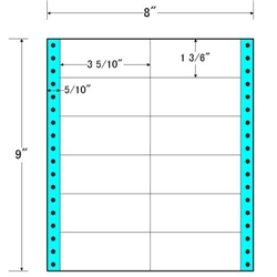 東洋印刷 MM8C [タックフォームラベル 8x9インチ 12面 500折]
