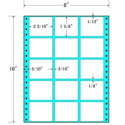 東洋印刷 MT8V [タックフォームラベル 8x10インチ 15面 500折]