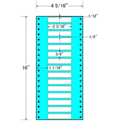 東洋印刷 MM4P [タックフォームラベル 4 5/10x10インチ 15面 1000折]