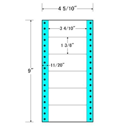 東洋印刷 MM4Q [タックフォームラベル 4 5/10x9インチ 6面 1000折]