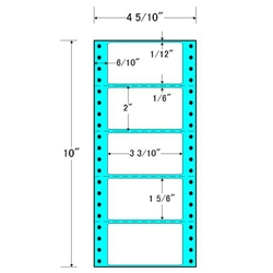 東洋印刷 MM4R [タックフォームラベル 4 5/10x10インチ 5面 1000折]