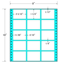東洋印刷 MX9R [タックフォームラベル 9x10インチ 15面 500折]