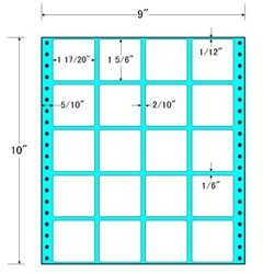 東洋印刷 MX9T [タックフォームラベル 9x10インチ 20面 500折]