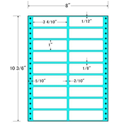 東洋印刷 MT8H [タックフォームラベル 8x10 3/6インチ 18面 500折]