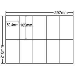 東洋印刷 C10MA [シンプルパックシートカットラベル A4 10面(500シート)]