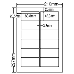 東洋印刷 FJA210A [シンプルパックシートカットラベル A4 12面(500シート)]