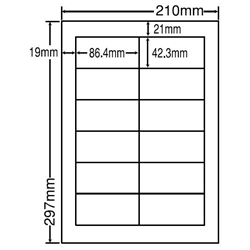東洋印刷 LDW12P [シートカットラベル A4 12面(500シート)]