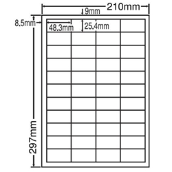 東洋印刷 LDW44CE [シートカットラベル A4 44面(500シート)]