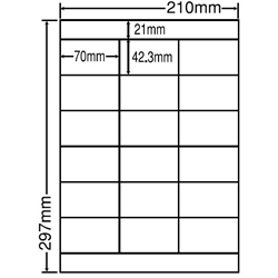 東洋印刷 LDZ18P [シートカットラベル A4 18面(500シート)]