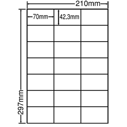 東洋印刷 LDZ21QB [シートカットラベル A4 21面(500シート)]