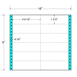 東洋印刷 M10S [タックフォームラベル 10x9インチ 12面 500折]