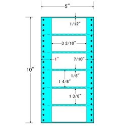 東洋印刷 MM5Q [タックフォームラベル 5x10インチ6面 1000折]