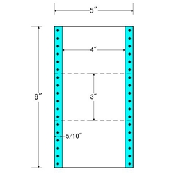 東洋印刷 MM5Z [タックフォームラベル 5x9インチ 3面 1000折]