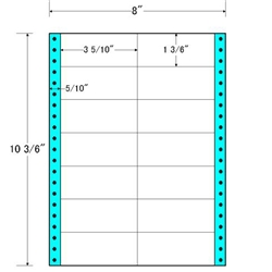 東洋印刷 MM8M [タックフォームラベル 8x10 3/6インチ 14面 500折]