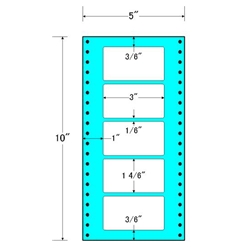 東洋印刷 MT5N [タックフォームラベル 5x10インチ 5面 1000折]