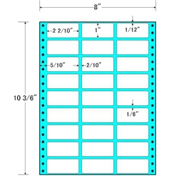 東洋印刷 MT8W [タックフォームラベル 8x10 3/6インチ 27面 500折]