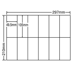 東洋印刷 C12P [シートカットラベル A4 12面(500シート)]