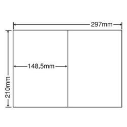 東洋印刷 C2I [シートカットラベル A4 2面(500シート)]