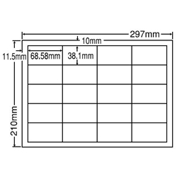 東洋印刷 CD20S [シートカットラベル A4 20面(500シート)]