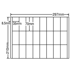 東洋印刷 CR24U [シートカットラベル A4 24面(500シート)]